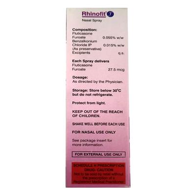 RHINOFIT F 120md Nasal Spray 6gm - Nasal Congestion-Nas