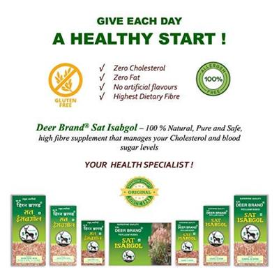Deer's Sat Isabgol Powder 200 gm - Digestive Care