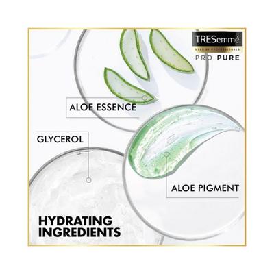 Tresemme Pro Pure Moisture Boost Shampoo with Aloe Essence, Sulphate Free & Paraben Free 390 ml - Shampoos