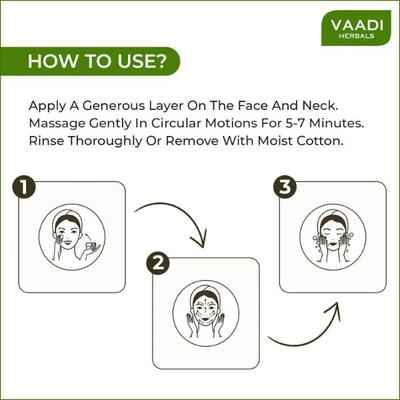Vaadi Herbals 24 Carat Gold Cleansing Cream - Marigold Oil & Wheatgerm Oil 50 gm - Face Creams