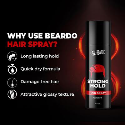 Beardo Hair Spray - Strong Hold 180 ml - Hair Sprays & Mists