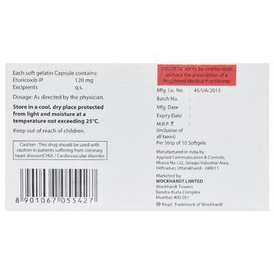 ETOBRIX 120 Capsule 10's - Pain relief-Nsa