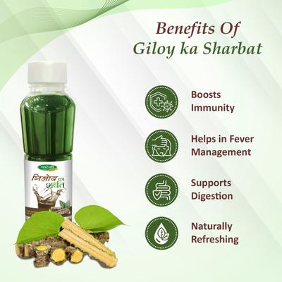 Swadeshi Giloy Ka Sharbat 700 ml - Ayurvedic Juices