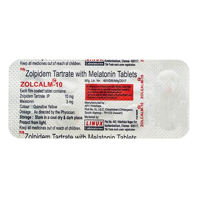 Zolcalm 10mg Tablet 10'S - Hypnosis-Hyp