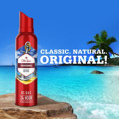 Old Spice Original No Gas Deodorant Body Spray Perfume for Men 140 ml - Men Deodorants/Roll-Ons