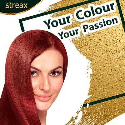 Streax Hair Colour - Flame Red (60gm+60ml+20g) 1's - Crème