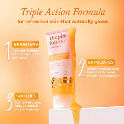 The Pink Foundry - Brightening & Exfoliating Vit-C Daily Face Wash 100 ml - Face Wash & Cleansers