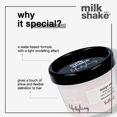 milk shake Lifestyling Design Wax 100 ml - Hair Gels & Waxes