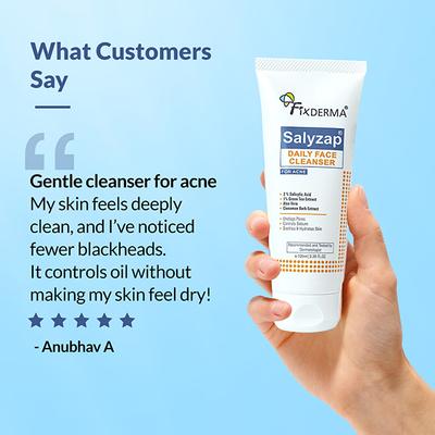 Fixderma 2% Salicylic Acid Face Wash for Oily Skin Acne Clearing Face Wash for Men & Women 10 ml - Face Wash & Cleansers