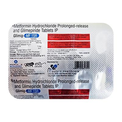 GLIMIP MF 1SR Tablet 10's - Diabetes-Ant