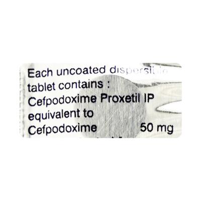 Doxcef DT 50mg Tablet 10'S - Bacterial Infections-Cep