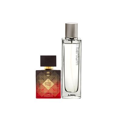 Ajmal Amber Magic EDP Spicy Aromatic Perfume And Titanium EDP Citrus Spicy Perfume 200 ml - Men Perfumes (Edt/Edp)