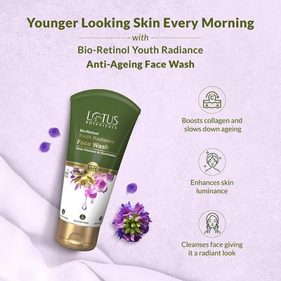 Lotus Botanicals Bio Retinol Youth Radiance Face Wash 100 ml - Face Wash & Cleansers