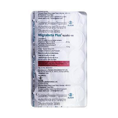 MIGRABETA PLUS Tablet 15's - Migraine