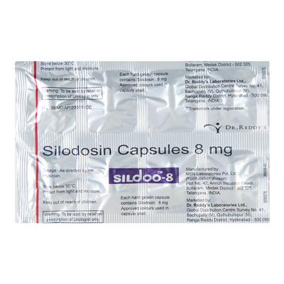 Sildoo 8mg Capsule 10'S - Bladder And Prostate Disorders-Dru