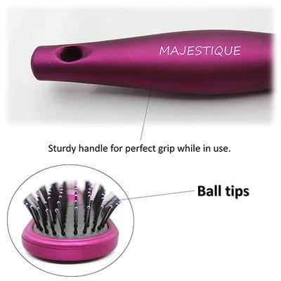 Majestique Purple Detangler Brush - Ultra-Soft Tipped Nylon, Glides Through Tangles 1's - Hair Brushes