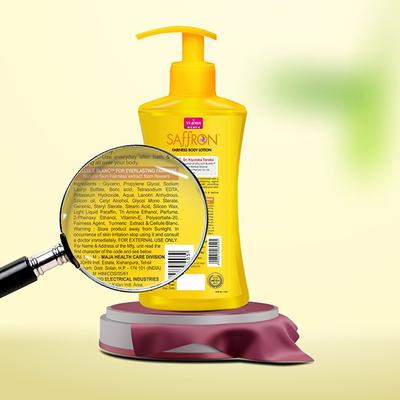 VI-John Saffron Turmeric Fairnes Body Lotion for Men & Women 250 ml - Lotions & Creams