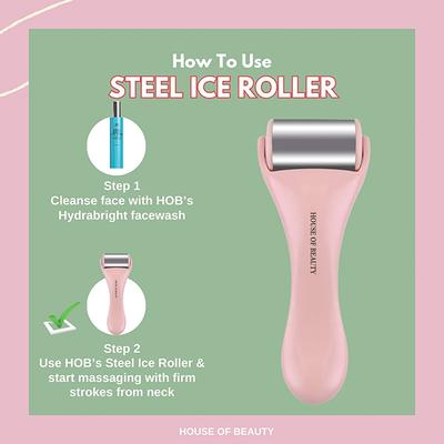 House of Beauty Steel Ice Roller-Puffy Eyes, Redness, Pimples,Digital Eyes Stress Reduction 1's - Massagers