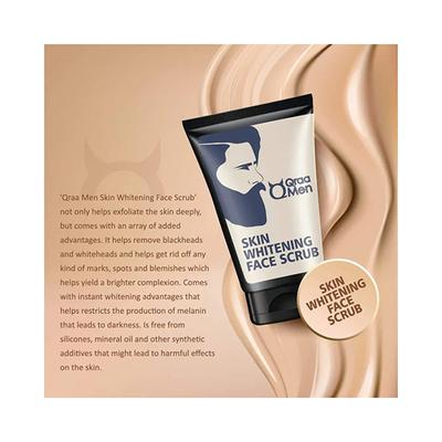 Qraamen Skin Whitening Face Scrub with Yogurt and Oatmeal 100 gm - Face Scrubs