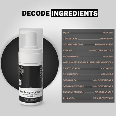House of Beauty Anti Acne Foaming Facewash For Oily & Combination Skin with Salicylic 100ml - Face Wash & Cleansers