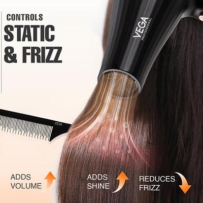 VEGA Professional Pro Dry 2600 Hair Dryer For Salon & Home, 4 Heat & 2 Speed Settings (VPPHD-11) 1's - Hair Dryers