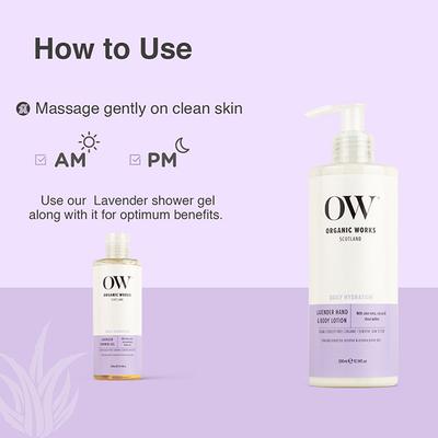 Orgainc Works Lavender Hand & Body Lotion 300 ml - Lotions & Creams