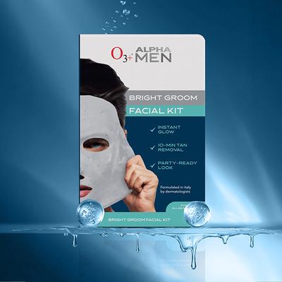 O3+ Alpha Men Bright Groom Facial Kit 1's - Facial Kits