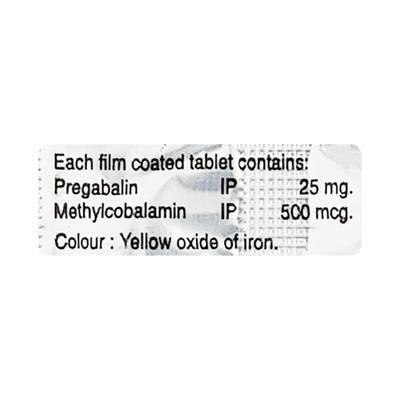 Gabawin M 25mg Tablet 10'S - Neuropathic Pain-Dru