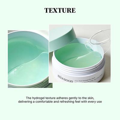Mixsoon Cica-Hyal Hydrogel Eye Patch Calming & Hydrating Eye Care for Sensitive Skin 60's - Eye Masks