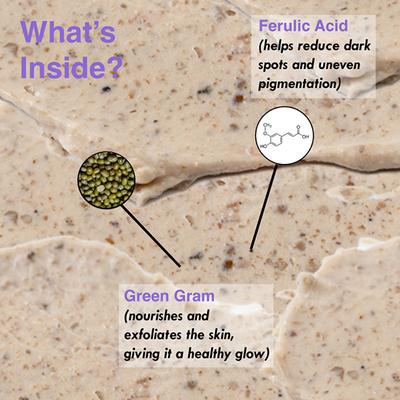 Pulp Cosmetics Dance Flour Scrub 100 gm - Scrubs & Exfoliants