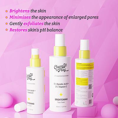 Chemist At Play Brightening Face Toner 125 ml - Toners