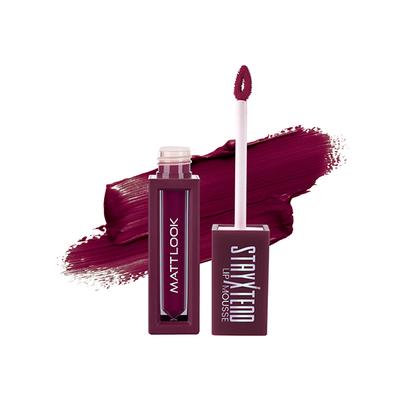 Matt Look Stayxtend Lip Mousse Enriched With Vitamin E & Non Sticky, Mallow Wine-15 4 ml - Liquid Lipsticks