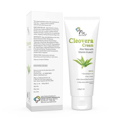 Fixderma Cleovera Cream Helps In Reducing Inflammation & Redness 60 gm - Face Creams