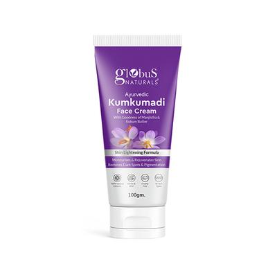 Globus Naturals Ayurvedic Kumkumadi Skin Lightening Face Cream, Enriched with Manjistha 100 gm - Face Moisturizers