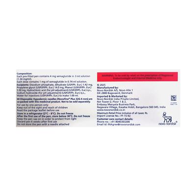 OZEMPIC 1mg Injection 3ml - Diabetes-Ant