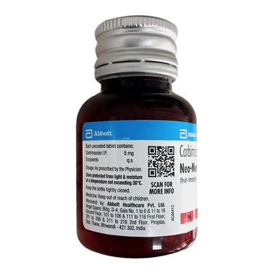 NEO MERCAZOLE 5 Tablet 130's - Hyperthyroidism-Ant