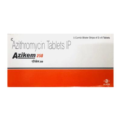 Azikem 250mg Tablet 6'S - Bacterial Infections-Mac