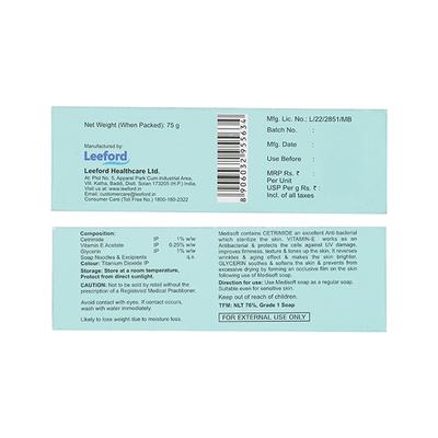 MEDISOFT MEDICATED Soap 75gm - Cleanser-Oth