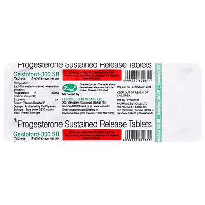 GESTOFORD SR 300 Tablet 10's - Hormonal Therapy-Oes