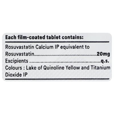 ROZAT 20 Tablet 15's - High Cholesterol-Dys