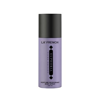 La French Euphoria Deodorant for Men and Women 150 ml - Deodorants/Roll-Ons