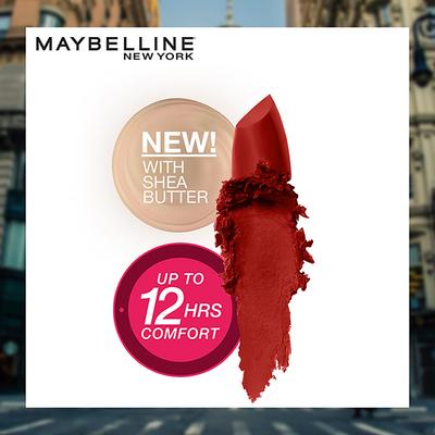 Maybelline New York Color Sensational The Creamy Mattes 677 Noho Amber 3.9gm - Lipsticks