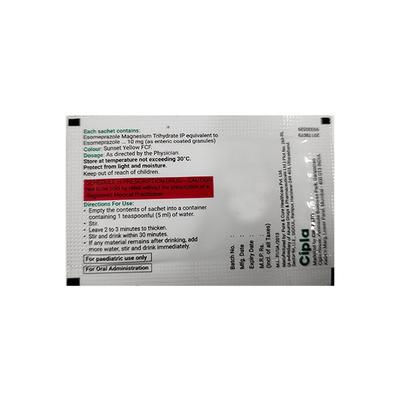 ESOMAC 10mg Granules 1gm - Ulcer/Reflux/Flatulence-Aaa