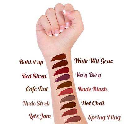 Jaquline USA Mad About Matte Liquid Lipstick Hot Chocolate 6.5 ml - Liquid Lipsticks