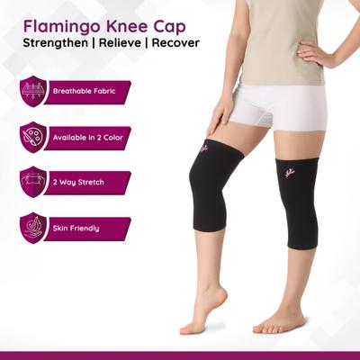 Flamingo Knee Cap - Black (OC - 2013) (M) - Knee/Leg Supports