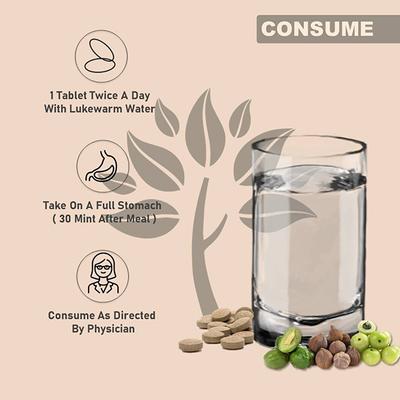 Naturrel Triphala Extract Bowel Care Tablet 50's + Free 10's - Pure Herbs