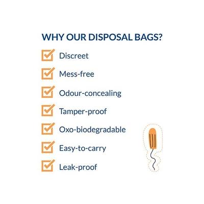 Sirona Discreet Disposal Bags for Tampons and Condoms 50's - Tampons