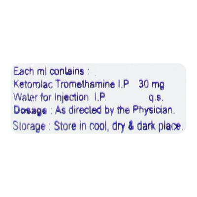 KETONAC Injection 1ml - Pain relief-Nsa
