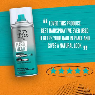 Bed Head Tigi Hard Head Hair Spray with Extreme Hold and Natural Shine Finish 100 ml - Hair Sprays & Mists