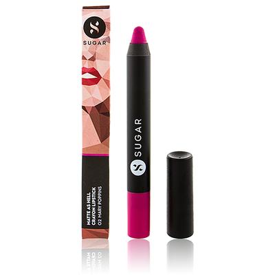 SUGAR Cosmetics Matte As Hell Win With Bolds Crayon Lipstick Box 240 gm - Lip Crayons